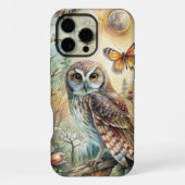 ボヘミアン・ウッドランド・フクロウ iPhoneケース (裏面)