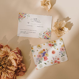 ボヘミアン ガーデン ワイルドフラワー | 結婚式 RSVP
