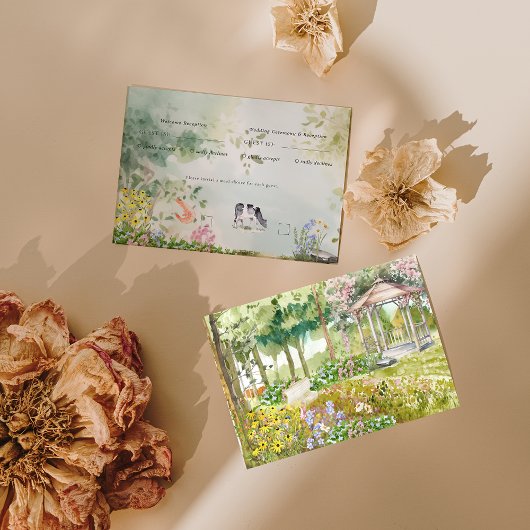 ボヘミアン ガーデン ワイルドフラワー | 結婚式 RSVP