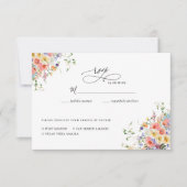 ボヘミアン ガーデン ワイルドフラワー ｜ 結婚式 RSVP (正面)