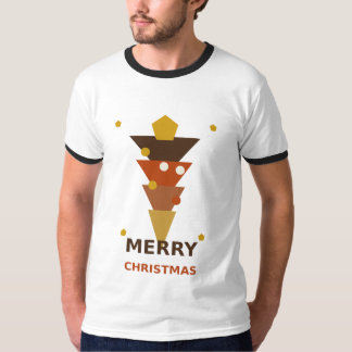 ボヘミアン・クリスマスツリー、レトロ・アースリー・ホリデー Tシャツ
