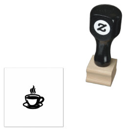 ボヘミアン コーヒー カップ ゴム印 Cafe