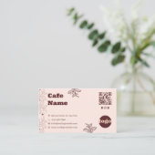 ボヘミアン コーヒー カフェ ビジネスカード (スタンド正面)