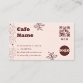 ボヘミアン コーヒー カフェ ビジネスカード (正面)