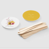 ボヘミアン・サンとブルゴーニュ・プラム結婚フローラ ハンドファン (組立なし)