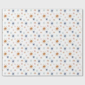 ボヘミアン・サンシャインとレインボウのアース・トーン ラッピングペーパー (フラット)