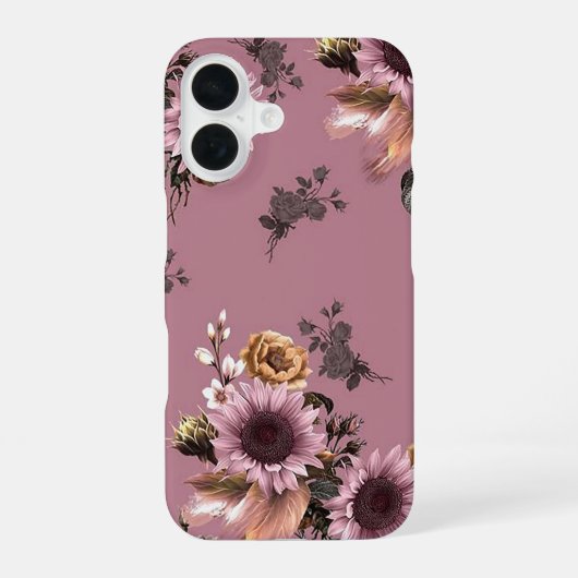 ボヘミアン サンフラワー iPhone 16ケース (裏面)