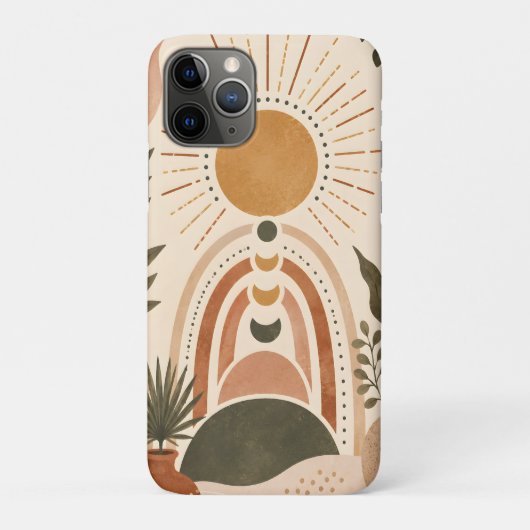 ボヘミアン サン＆ボタニカル アート Case-Mate iPhoneケース (裏)