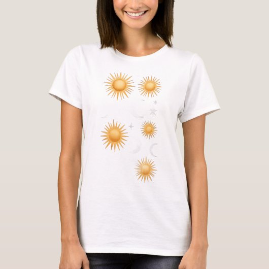 ボヘミアン サン Tシャツ 女性向け サマーギフト (正面)