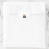 ボヘミアン+シェパード+ヴィンテージ+犬好き+タイポグラフィ ハートシール (バッグ)
