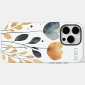 ボヘミアン・シックなトレンディーな水彩花柄 Case-Mate iPhoneケース (裏面 (横))