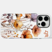ボヘミアン・シックな水彩花柄 Case-Mate iPhoneケース (裏面 (横))