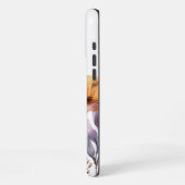 ボヘミアン・シックな水彩花柄 iPhoneケース (左側面)