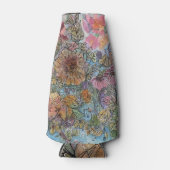 ボヘミアン・シックな花の庭 水彩画 ボトルクーラー (正面)