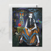 ボヘミアン・ジプシー占い師はがき ポストカード (正面/裏面)