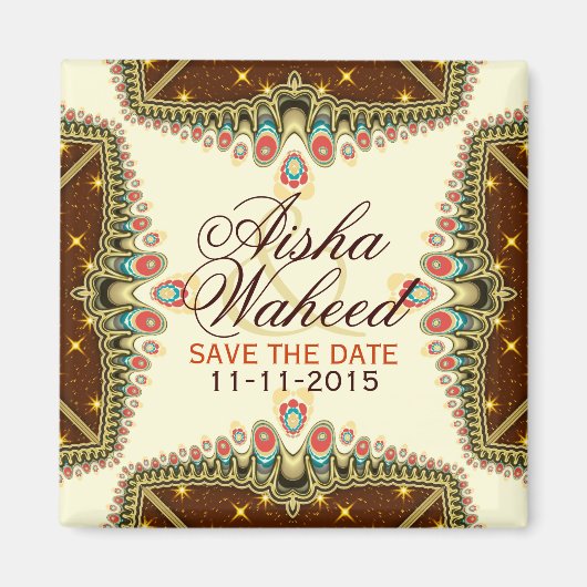 ボヘミアン・スターズ結婚ズがデート・マグネットを発表 マグネット (正面)