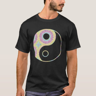 ボヘミアン タイ染め ヒッピーレトロ陰陽禅ヨガ Tシャツ