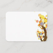 ボヘミアン・ツリーズ・ウェディング・レセプション エンクロージャーカード (裏面)