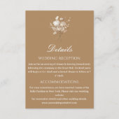 ボヘミアン・テラコッタの結婚式詳細カード エンクロージャーカード (正面)