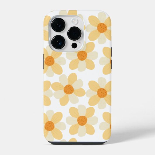 ボヘミアン・デイジーアート iPhoneケース (裏面)