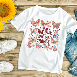 ボヘミアン トレンディー バタフライ 励まし モチベーション Tシャツ