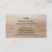 ボヘミアン・ニュートラルカラーズ 名刺 (裏面)