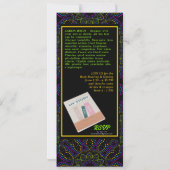 ボヘミアン・ネオン・ナイトブックの発売 招待状 (裏面)