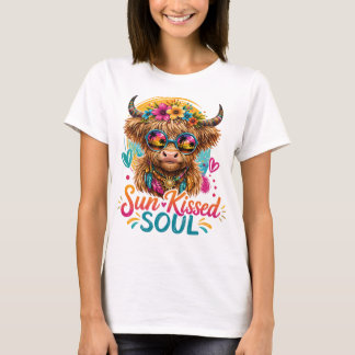 ボヘミアン・ハイランドカウ サンキスドソウル グラフィック Tシャツ