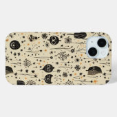 ボヘミアン・ハロウィン シームレス パターン Case-Mate iPhoneケース (裏面 (横))