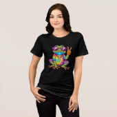 ボヘミアン ヒッピー 60年代 70年代 ピースマーク トライブレンドTシャツ (正面全面)