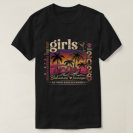 ボヘミアン ピンク&オレンジ | レトロサンセット ガールズトリップ 2026 Tシャツ