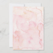 ボヘミアン ピンク リボン ティフォアティー 誕生日 招待状 (裏面)