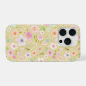 ボヘミアン フラワー柄 スマホケース iPhoneケース (裏面横)