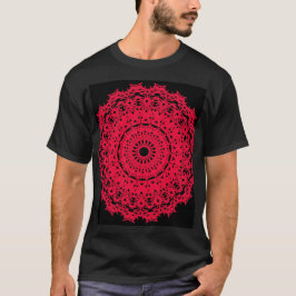 ボヘミアン フラワー マンダラ Tシャツ
