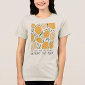 ボヘミアン フラワー 引用 トライブレンドTシャツ (正面)