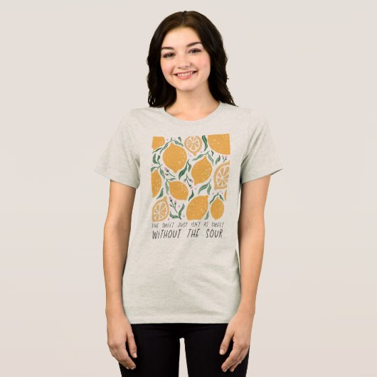 ボヘミアン フラワー 引用 トライブレンドTシャツ (正面全面)