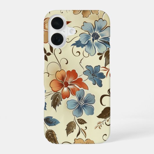 ボヘミアン フラワー  iPhone 16ケース (裏面)