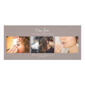 ボヘミアン ブラウン 写真追加 ヘアメイク サービス 価格 ラックカード (正面)