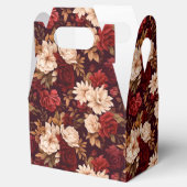 ボヘミアン・ブルゴーニュ・ベージュの花 フェイバーボックス (オープン)