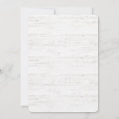 ボヘミアン・ボホ・ブルゴーニュ・レッド・カレンダー、日付を保存 招待状 (裏面)