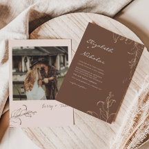 ボヘミアン+ミニマリスト+ボタニカルなテラコッタの結婚式