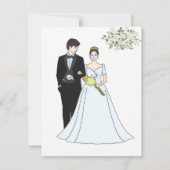 ボヘミアン ユーカリ グリーン 夏の結婚式 ノートカード (裏面)