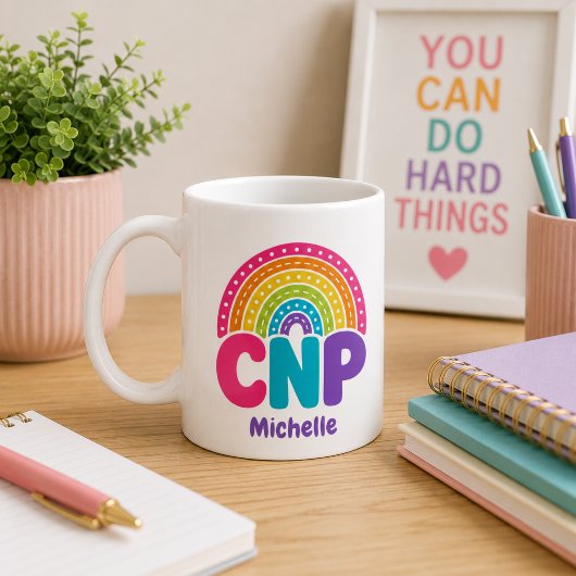 ボヘミアン レインボー モノグラム CNP コーヒーマグカップ