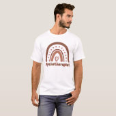 ボヘミアン レインボー 心理療法士 セラピスト Tシャツ (正面フル)