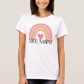 ボヘミアン レインボー NICU看護師 Tシャツ (正面)