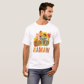 ボヘミアン レオパード カボチャ ママウ 秋 Tシャツ (正面フル)