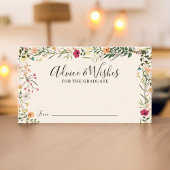 ボヘミアン・ワイルドフラワーアドバイスが卒業を願う エンクロージャーカード