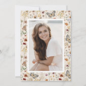 ボヘミアン・ワイルドフラワー卒業 サンキューカード (裏面)