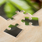 ボヘミアン・ワクウィング、枝に休む ジグソーパズル (側面)