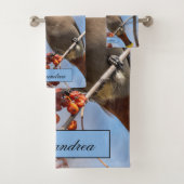 ボヘミアン・ワクウィング、空の背景 バスタオルセット (インサイチュ)